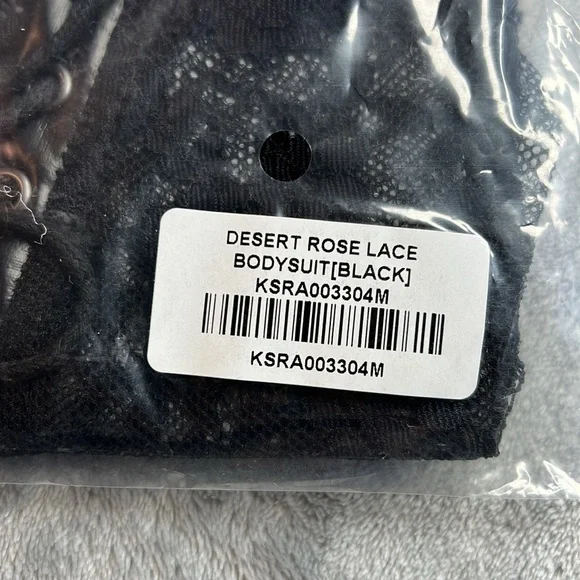 NWT Killstar Desert Rose Lace Bodysuit Black Size Medium - Picture 4 of 11